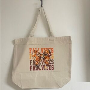 Fall Vibes Canvas Tote Bag